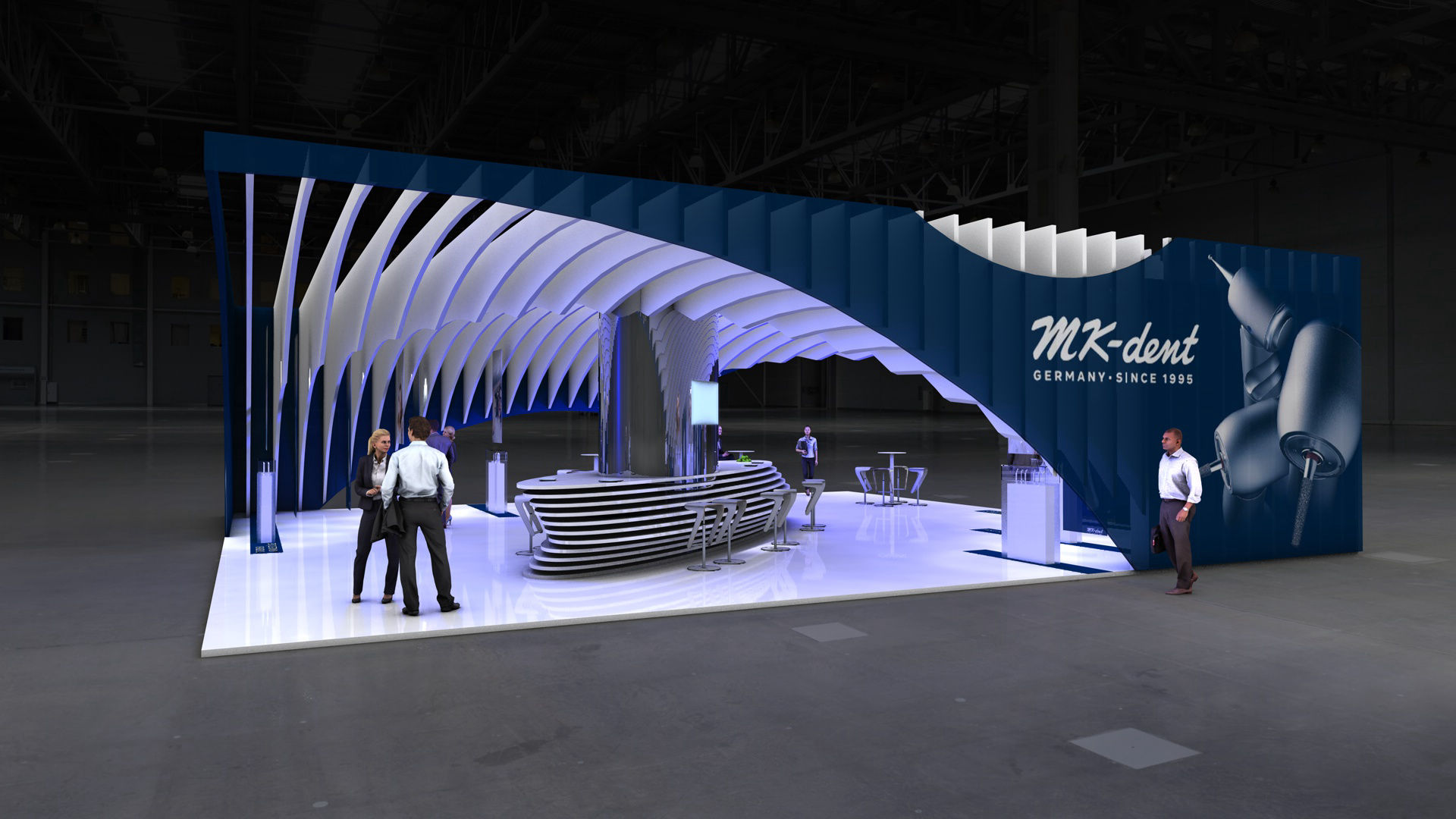 MK Dent Messekonzept Eckansicht